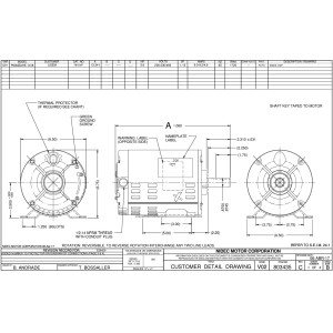 US Motors 3 hp 1725 rpm, 4 poles, 1 shaft, 1 Speed Frame 56hz 200-230v/460 V, 60 hz, 3 ph, 7915VP, HD58FK651