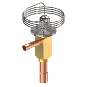 Danfoss 068N5607 0.36 TR Expansion Valve, TD 1, R290, 1/4x3/8 in, ODF, Internal Equalized, Single-Flow, -40 to 50 F
