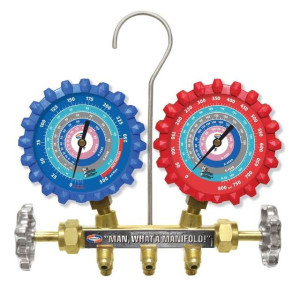 Uniweld A2LM Manometro R-32/R-454B/R-448A/R-410A Fahrenheit psi, Sin Mangueras
