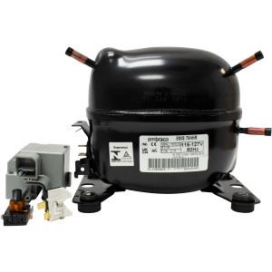 Embraco EMIS 70HHR 1/5 Hp, R134, 115-127 V, 60 Hz, Compresor de Baja, Media, Alta Temperatura LMHBP para Sistemas de Refrigeracion