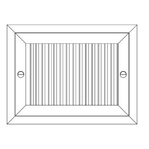 Price 530FF Rejilla Porta Filtro de Acero, Espacio entre aletas 3/4 pulg, Acepta Filtro de 1 pulg, Blanco Price 530FF Rejilla Porta Filtro de Acero, Espacio entre aletas 3/4 pulg, Acepta Filtro de 1 pulg, Blanco