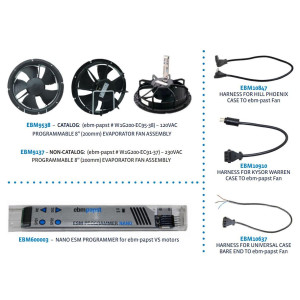 ebm-papst 9538 Ventilador Axial ECM de 8 pulg,115 V, 2 Velocidades, 2100 y 2800 rpm, remplazo para sistemas de Refrigeracion ebm-papst 9538 Ventilador Axial ECM de 8 pulg,115 V, 2 Velocidades, 2100 y 2800 rpm, remplazo para sistemas de Refrigeracion