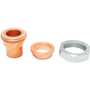 Danfoss 7765028 Solder Sleeve Adapter Set 7765028 2-1/4 in Rotolock to 1-5/8 in ODF and 1-3/4 in Rotolock, 7/8 in ODF for SM,SY and SH compressors