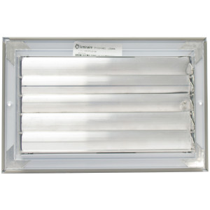 Laminaire CL1M1006 10x6 1-Way, White, Curved Blade, Ceiling Diffuser with ML Damper