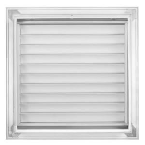 Laminaire L-RF-F3018 30x18 in Registration Grille, White Aluminum