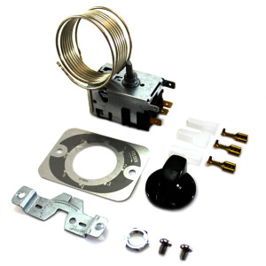 Danfoss 077B7101 Termostato de control Enfriador de Botellas 077B1704L Cut-in Frio +5.0C Cut-out Frio +1.5C Cut-in Caliente +12.5C Cut-Out Caliente +9.5C Capilar 1200mm B0