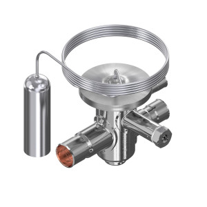 Danfoss 068U2609 1.6TR Valvula de Expansión TUBE, R404A,R507A, 3/8x1/2 pulg, Soldable, ODF, 1/4 pulg Ecualqizacion Externa, Bi-flow, -40 to 50 F, Orificio 7