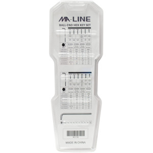 MA-Line MA-YT09 Llaves tipo Allen Set 9 piezas 1/16, 5/64, 3/32, 1/8, 5/32, 3/16, 1/4 5/16, 3/8 pulg 1.5, 2.0, 2.5, 3.0, 4.0, 5.0, 6.0, 8.0, 10.0 mm
 MA-Line MA-YT09 Llaves tipo Allen Set 9 piezas 1/16, 5/64, 3/32, 1/8, 5/32, 3/16, 1/4 5/16, 3/8 pulg 1.5, 2.0, 2.5, 3.0, 4.0, 5.0, 6.0, 8.0, 10.0 mm