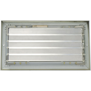 Laminaire L-CL3M1206 12x6 3-Way, White, Curved Blade, Ceiling Diffuser with ML Damper
