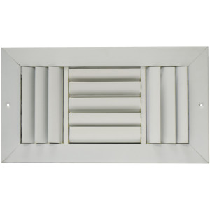 Laminaire L-CL3M1206 12x6 3-Way, White, Curved Blade, Ceiling Diffuser with ML Damper