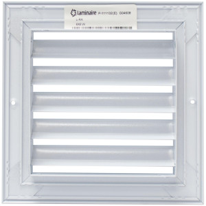 Laminaire RA66 Return Grille 6 x 6 in, White Aluminum L-RA 6x6 W