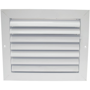 Laminaire CL1M1008 10x8 1-Via, Blanco, Hoja Curva, Difusor de Cielo con Damper ML