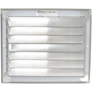 Laminaire CL1M1008 10x8 1-Via, Blanco, Hoja Curva, Difusor de Cielo con Damper ML