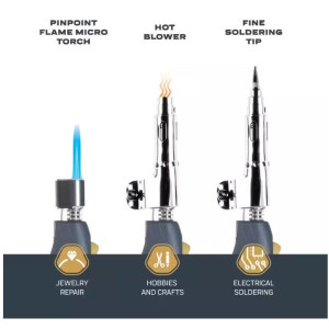 Bernzomatic Detail Micro Maker Torch ST2200 ST2200T 
Trigger Ignition, Flame Control and Lock (Butane)