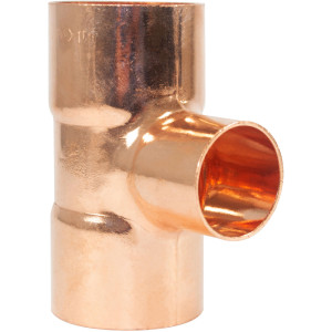 NDL N-4049 Tee Reductor de 1-1/8 x 1-1/8 x 7/8 pulg con conexiones soldables CxCxC