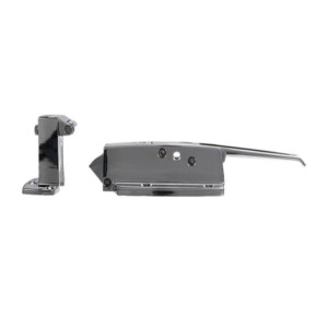 Keil W19-1500 Cerradura con Llave de Cromo Pulido Compensado con Cerradura de Cilindro y Cierre para Puerta de Cuarto Frio 3/4 a 1-5/8 pulg.