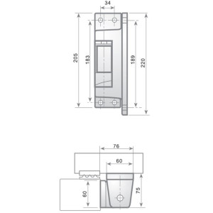 Bisagra Derecha para Cuarto I-215 FI00034