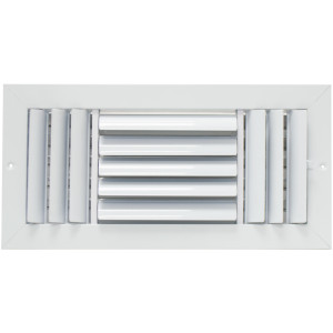 Laminaire L-CL3M1406 14x6 3-Way, White, Curved Blade, Ceiling Diffuser with ML Damper