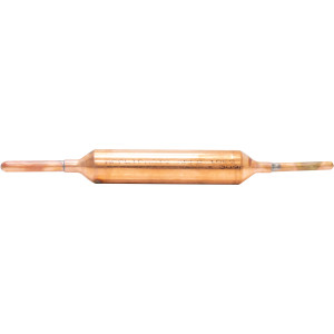 Appli Parts APFD-106S Filtro Secador de Cobre con conexion 5/16 x 1/4 pulg 30 gramos, para uso en sistema de refrigeracion y aire acondicionado
