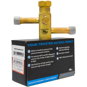 SANHUA SERVICE-BAR-4-S-T Valvula de Servicio 1/2 pulg ODF