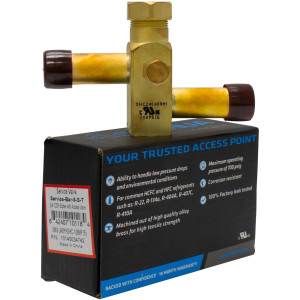 SANHUA SERVICE-BAR-6-S-T Valvula de Servicio 3/4 pulg ODF