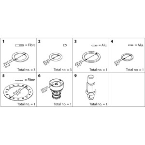 Danfoss 027H5016 Overhaul kit ICS 50 