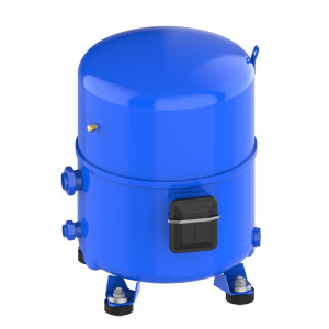 Danfoss MTZ125HU4VE 10.5HP R404,R407,R134,R448, MBP Reciprocating Refrigeration Compressor 400/3/50 460/3/60 (V/Ph/Hz),Discharge 1-1/4 in V04, Suction 1-3/4 in V02, Rotolock,POE Oil, MTZ125-4V