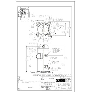 Danfoss MLZ048T4LC9A 6.5 HP MBP Compresor Scroll para Refrigeracion 380-415/3/50 460/3/60 (V/Ph/Hz) R404, R407, R507, R452, R134, R513, R22, R448, R449 Valvulas Rotolock V05, V04, Aciete POE 121L8651
