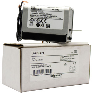 Erie AG13U020 Actuador PopTop Normalmente Cerrado 240V con cables de 18 pulg
