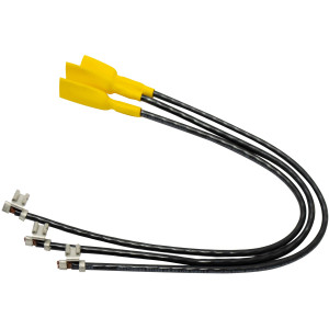 Diversitech CC33 Compressor Leads, 10 AWG, Butt Connection, 1/4 in Quick Disconnect Receptacle, 12 in long, 3 pack 