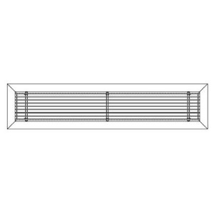 Price LBMH Rejilla Lineal 80 x 6 Blanca Price LBMH Rejilla Lineal 80 x 6 Blanca