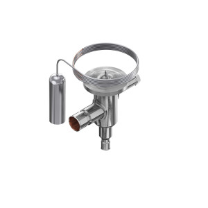 Danfoss 068U3732 0.32 TR Valvula de Expansion de Acero inoxidable, TUB, R-290, 1/4x1/2 pulg, Soldable, ODF, Ecualizacion Interna, Single-flow, -40 a 10 C
