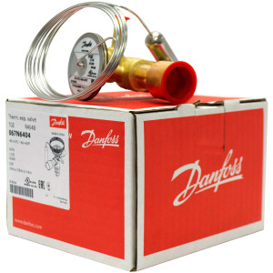 Danfoss 067N6404 12TR Thermostatic expansion valve, TGE, R454B, 5/8x7/8 in Solder, ODF, 1/4 in Externally equalized, Bi-flow, -40 to 50 F