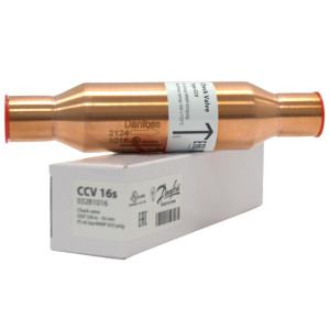 Danfoss 032B1048 Valvula Check Magnetica CCV 16s 5/8 pulg Conexiones ODF, MWP 653 psig, 3,01 gal/min, Flujo Unico