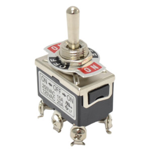 MA-Line MA04506-2 Interruptor de Palanca Apagado Central de Doble polo y Doble tiro MA-Line MA04506-2 Interruptor de Palanca Apagado Central de Doble polo y Doble tiro
