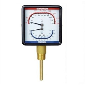 Uniweld GT562-2 Square Tridicator, Pressure and Temperature NPT LBM