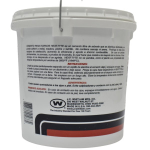 MA-Line MA-HT1 Cemento para Ductos, Sin Asbesto, Gris, Alta Temperatura, 0 a 3000 F MA-Line MA-HT1 Cemento para Ductos, Sin Asbesto, Gris, Alta Temperatura, 0 a 3000 F