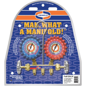 Uniweld QS4L3H Manifold (R-410a/R-22r/R-404a) Psi/ F 3ft Hoses