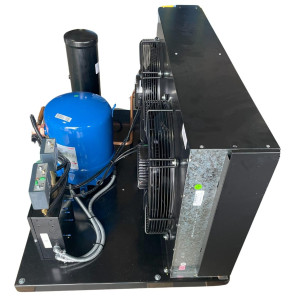 Danfoss HGZC0500UWJ300R Condensing Unit Copper Coil Aluminum Fins 5HP MBP 460V/3Ph/60Hz R134a,R404A,R448A,R449A,R452A POE Oil 2 Fans with Reciprocating Compressor MTZ64-4 114N3623