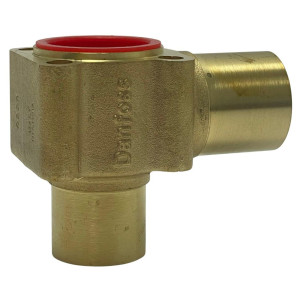 Danfoss 067B4023 Valve Body Solder Angleway 7/8 x 1-1/8 ODF x ODM for TE20/TQ12/TQ20 includes Screw Set 067B0504
