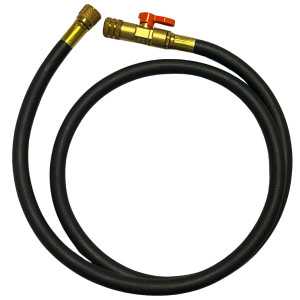 Uniweld Q4N85SMEZ Manifold Aluminum 4 Valves R410a,R134a,R22, 5 ft Soft Magic hoses, EZ-Turn Anti-Blow Back 48701