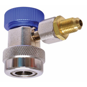 Uniweld 90479 Quick Coupler Manual R-134 Blue/Low with 1/4 in Adaptor for Autmotive AC