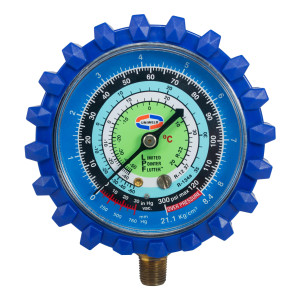 Uniweld G30LD-5 Manifold Gauge Blue/Low R12/R22r/R134 Celsius, Psi-Kg/Cm2