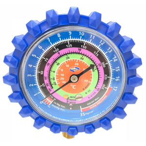 Uniweld G530LD-5 Manifold Gauge Low Blue R410/R22/R404 Celsius, psi-Kg/cm2