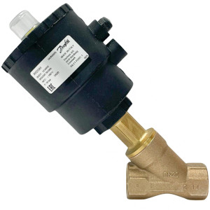 Danfoss 042N4655 Pneumatically Angle-seat Internal Operated Valve AV210H, 20GG34T, DN20, Normally Close NC, Bronze