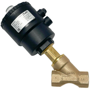 Danfoss 042N4655 Pneumatically Angle-seat Internal Operated Valve AV210H, 20GG34T, DN20, Normally Close NC, Bronze