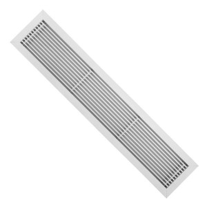 Laminaire L-BG4006 Rejilla Linear 40 pulg x 6 pulg , 0 Deflec, Blanca