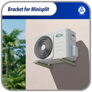 Appli Parts APAB-2100 Mini Split Wall Mounting Bracket, Heavy Duty Condenser Support up to 220 lbs, Universal for Outdoor Unit from 5,000 to 36,000 BTU with Installation Kit
