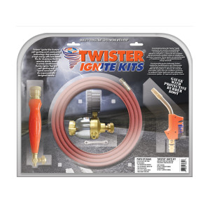 Uniweld Twister2 Kit With RMC Acetylene Regulator, TH6 Handle, T2A-5 Twister Tip Air/Acetylene