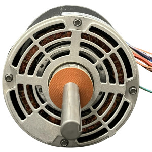 US Motors 1 hp 1125 rpm, 6 poles, 1 shaft, 1 speed, 5.6 diameter, CCW, Lead End, Reversible, 208-230 V/460 V, 60 hz, 1 ph, 25 mfd/370 VAC Run Capacitor 1376 K055CMV1654015B